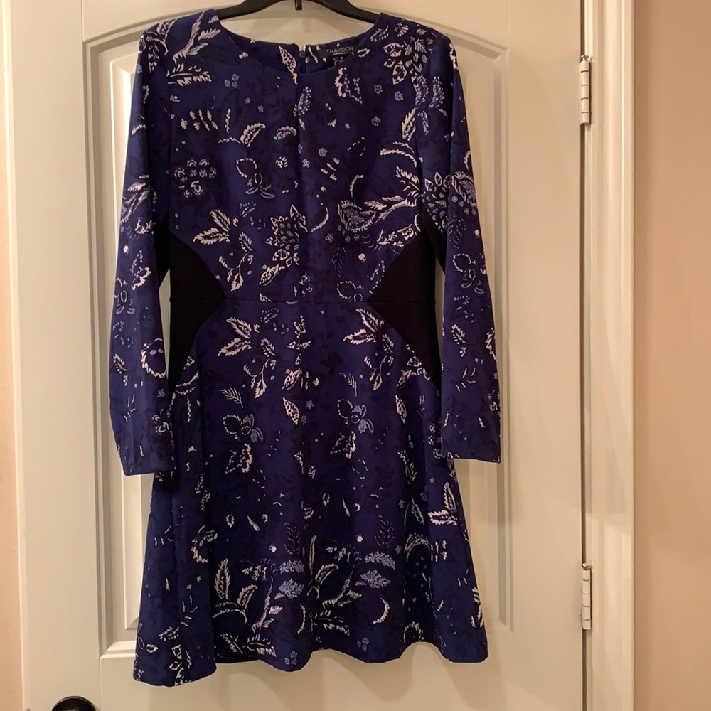 Blue print dress